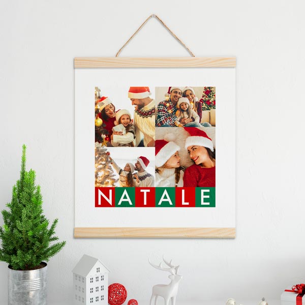 Stampa Poster Collage Natale